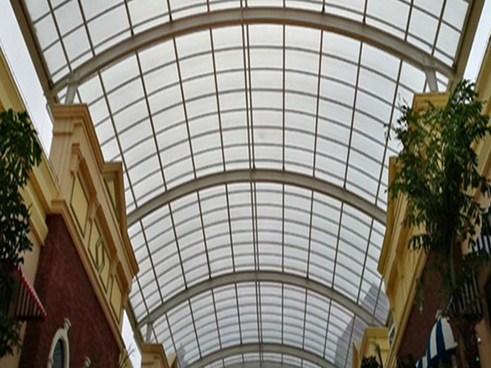 江西屋面网架顶棚吊装方案